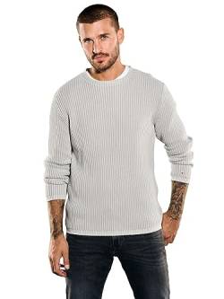 emilio adani Herren Herren Pullover Regular, 35614, 35614, Hellgrau in Größe XL von emilio adani