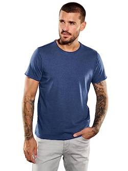 emilio adani Herren Herren T-Shirt Uni, 35350, 35350, Brilliantblau in Größe XL von emilio adani