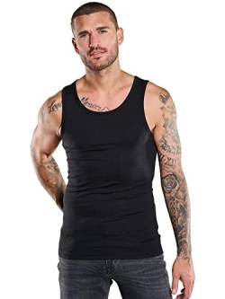 emilio adani Herren Herren Tank-Top Uni, 36237, 36237, Schwarz in Größe XL von emilio adani