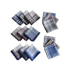 emlstyle 100% Baumwolle Herren Stoff Taschentücher Weich Handkerchief (15 Pack) von emlstyle