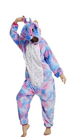 Hot Unisex Kostüm Karneval Halloween Pyjama Tiere Kigurumi Cosplay Zoo Onesies Overall,uniskystBL.160/M von emmarcon