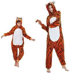 emmarcon Animal Pyjamas for Children, one Piece Flannel Jumpsuit, Comfortable, warm and Soft von emmarcon