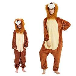 emmarcon - Ganzteiliger Tier-Overall als Pyjama und Kigurumi, für Karneval, Halloween, Cosplay, Unisex, für Erwachsene Medium/Höhe 160-169 cm,Maximal 80 Kg. von emmarcon