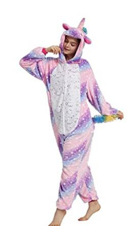 emmarcon Pyjama Tier-Pyjamas, Unisex, einteilig, Winterschlafanzug, Flanell, weich und warm, ideales Halloween-Kostüm, uniskystRS180-XL von emmarcon