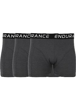 endurance Herren Boxer Shorts Burke 1011 Dark Grey Melange M von endurance