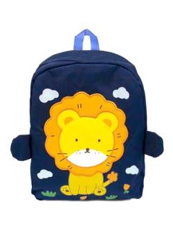 Süßer Rucksack für Kindergarten Kleine Kinder Tasche Jungs & Mädchen Freizeit Ranzen Tier Design, Farben:Blau-3, Größe:One Size von enflame