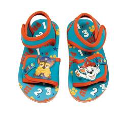 Paw Patrol Badeschuhe Klettverschluss Jungen Sommer Hausschuhe Aquaschuhe Antirutsch Strandschuhe Gr. 22-28cm (Rot, eu_footwear_size_system, toddler, men, numeric, medium, numeric_24, numeric_31) von eplusm