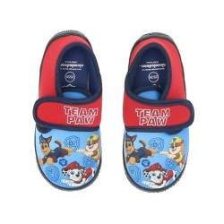 eplusm Paw-Patrol Jungen Slippers Hausschuhe mit Klettverschluss von 2 bis 6 Jahre (rot-blau, EU Schuhgrößensystem, Kleinkind, Numerisch (von/bis), M, 29, 30) von eplusm