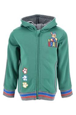 eplusm Paw Patrol Kapuzenpullover Hoodie mit Reißverschluss Jungen Kapuzen Jacke Chase und Marshall Winter Sweatshirt Kinder Geschenk (DE/NL/SE/PL, Alter, 3 Jahre, Regular, Grün) von eplusm