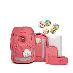 ergobag Unisex-Kinder Pack Schulrucksack-Set Rucksack, Lamas in Bearjamas (Rosa), Einheitsgröße von ergobag