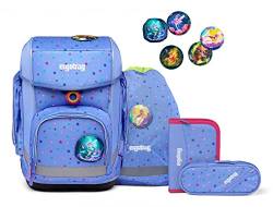 ergobag cubo Set ergonomischer Schulrucksack Klassisch 6-teilig 1. Klasse Grundschule von ergobag