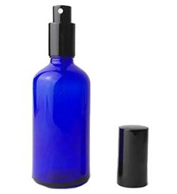 2PCS 100 ml nachfüllbar blau Glas Spray Parfüm Flasche leer Zerstäuber Flasche mit Schwarz Gap für Reisen Party-Make-up Werkzeug von erioctry