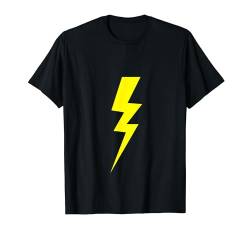 Gelber Blitz des Blitzes T-Shirt von es designs