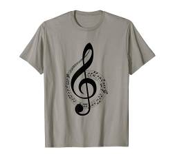 Notenschlüssel [Musiknoten] T-Shirt von es designs