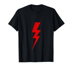 Roter Blitz des Blitzes T-Shirt von es designs