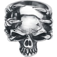 etNox hard and heavy - Gothic Ring - Klauenschädel - für Männer - silberfarben von etNox hard and heavy