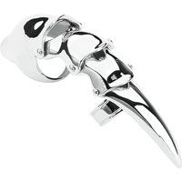 etNox hard and heavy - Gothic Ring - Long Finger Claw - für Damen - silberfarben von etNox hard and heavy