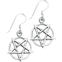 etNox magic and mystic - Gothic Ohrring - Silver Pentagram von etNox magic and mystic