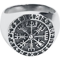 etNox magic and mystic - Mittelalter Ring - Vegvisir - silberfarben von etNox magic and mystic