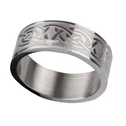 Keltischer Knoten Ring celtic keltisch Kelten Laser Design Edelstahl (59 (18.8)) von etNox