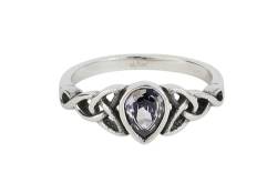 etNox Celtic Drop Frauen Ring silberfarben 59 Edelstahl Fashion & Style, Wikinger von etNox