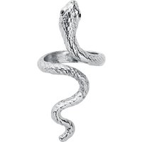 etNox - Gothic Ring - Snake - für Damen - silberfarben von etNox