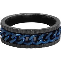 etNox Ring - Kette - für Männer - schwarz/blau von etNox
