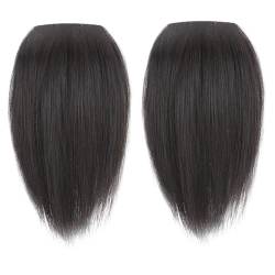 2pcs 9,8 Zoll unsichtbares Haartopper dicker Clip auf weiblichen Oberteilen Haarstücken zum Hinzufügen von Haarvolumen Unsichtbares Haarklammern bräunlich schwarz von eurNhrN