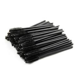 Einweg -Wimpernbürste Softyelash Pinsel Mascara Zauberstab Applikator für Wimpernverlängerung Make -up -Kit für Frauen Girls 50pcs Schwarze Wimpernpinsel von eurNhrN