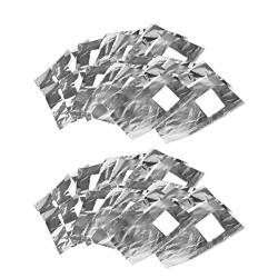 Nagelfolie Gel Wraps Politisch Remover Nagelentferner Wraps Pads Aluminiumfolie Kunst aus dem Acrylentfernung Make -up -Werkzeug Silber 100pcs Folie Nagel Wraps von eurNhrN