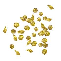 Nagelkunststollen Gold Star Moon Nägelperlen Metall Aufkleber Glitzer DIY Nails Dekoration Nagel Ornament von eurNhrN