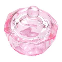 Oktagonales Dappen Dish Tasse Kristallglasglas Glaszeug für Nagelkunst Maniküre Pflegepinsel von eurNhrN