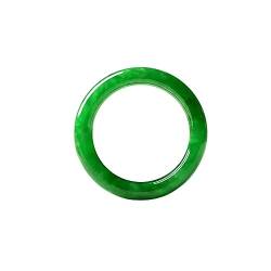 evimo Jade-Armband voller grüner Kreise runder Stab Myanmar Old Pit Jade Ice Waxy Art von Armband von evimo