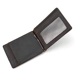 evimo Schlanke Geldklammer-Geldbörse für Herren, blockierende Vordertasche, Reisebrieftaschen mit Kartenhalter (Farbe: B, Größe: 11,5 x 8 x 1 cm) von evimo