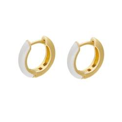 Ohrringe Ohrstecker Damen Schmuck Earrings Lächelndes Gesicht Ohrringe, Weiblich, Einfacher Ohrring, Rund, Hohl, Minimalistisch, Lächeln-Ohrring, Ohrringe, Braut-Ohrringe Für Hochzeit, B0177 von exdas