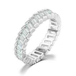 exdas Ring Ringe Damen Bijouterie Herren Schicke Gliederkettenringe Für Damen, Tennisring, Kristall, Modeaccessoires, Hip Hop, 7 Ohr066 von exdas