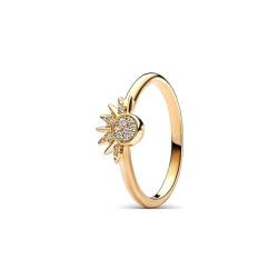 exdas Ring Ringe Damen Bijouterie Herren Sonne Mond Sonnenblume Herz Ringe Für Frauen Blume Hochzeit Kristall 6 B4435 von exdas