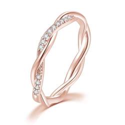 exdas Ring Ringe Damen Bijouterie Herren Temperament-Versprechensringe Für Frauen, Hochzeit, Verlobungsring 7 Dzr025 von exdas