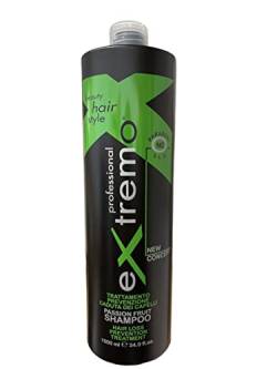 extremo Anti-Haarausfall Kur Shampoo mit grünem Passionsfrucht ohne Parabene und SLS - 1 Liter ! von extremo
