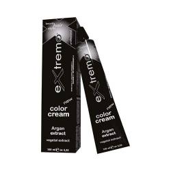 extremo Creme Haarfarbe 1.0 - schwarz - mit Arganöl und pflanzlichen Extrakten - Made in Italien - 100 ml von extremo