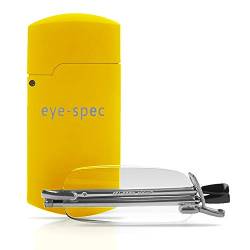 eye-spec Zusammenklappbare Lesebrille mit gelbem Etui im Taschenformat |Faltbare Lesebrille für Herren und Damen verfügbar in 8 Farben und 9 Linsenstärken (1,0) von eye-spec