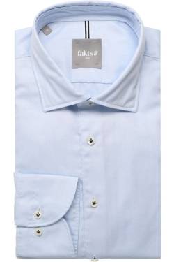 fakts Leisure Slim Fit Hemd hellblau, Einfarbig von fakts