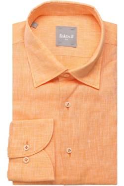 fakts Leisure Slim Fit Hemd orange, Einfarbig von fakts