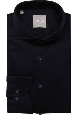 fakts Slim Fit Hemd navy, Einfarbig von fakts