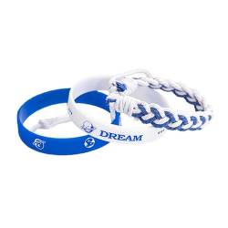 3 Stück Armband-Armbänder Silikon-Armbänder Geflochtene Armbänder Selbstvertrauen & Brave Thema Armband-Designs für Jungen und Mädchen von famesale