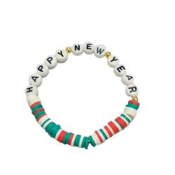 3 Stück personalisiertes Perlen Nationales Alphabet Armband Deutschland Frankreich Italien Armband Weihnachtsarmbänder Gefälligkeiten Dekorationen Geschenke von famesale