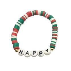 3 Stück personalisiertes Perlen Nationales Alphabet Armband Deutschland Frankreich Italien Armband Weihnachtsarmbänder Gefälligkeiten Dekorationen Geschenke von famesale