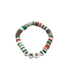 3 Stück personalisiertes Perlen Nationales Alphabet Armband Deutschland Frankreich Italien Armband Weihnachtsarmbänder Gefälligkeiten Dekorationen Geschenke von famesale