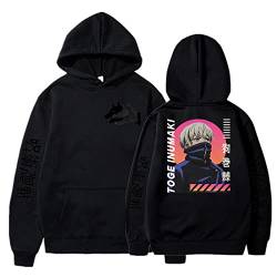 Jujutsu Kaisen Hoodie Anime Inumaki Toge Cosplay Kostüm Kordelzug Pullover Langarm Sweatshirt für Frauen Männer von famesale