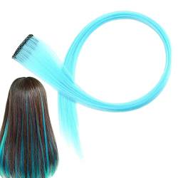 Bunte glatte Haarverlängerungen,Rainbow Mehrfarbige Haarverlängerungen | Haarnahtlose Clip-On-Erweiterungen für Frauen-Maskerade-Party Fanelod von fanelod